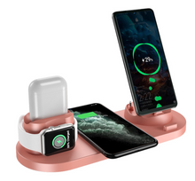 Load image into Gallery viewer, 6 In 1 Charging Dock Station Wireless Fast Charging Pad For Apple Watch/AirPods/iPhone/Pro iPhone series/Android series

