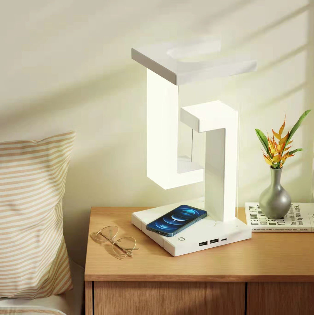 Creative Smartphone Wireless Charging Suspension Floating Lamp