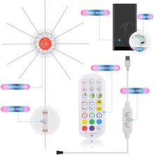 Load image into Gallery viewer, Firework Lights LED Strip Music Sound Sync Color Changing Remote Control
